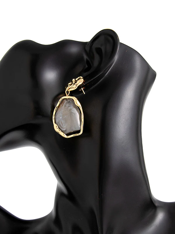 Irregularity Geometric Shiny Earrings Accessories - Image 16