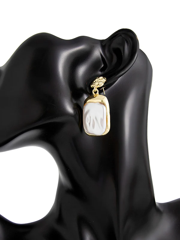 Irregularity Geometric Shiny Earrings Accessories - Image 17