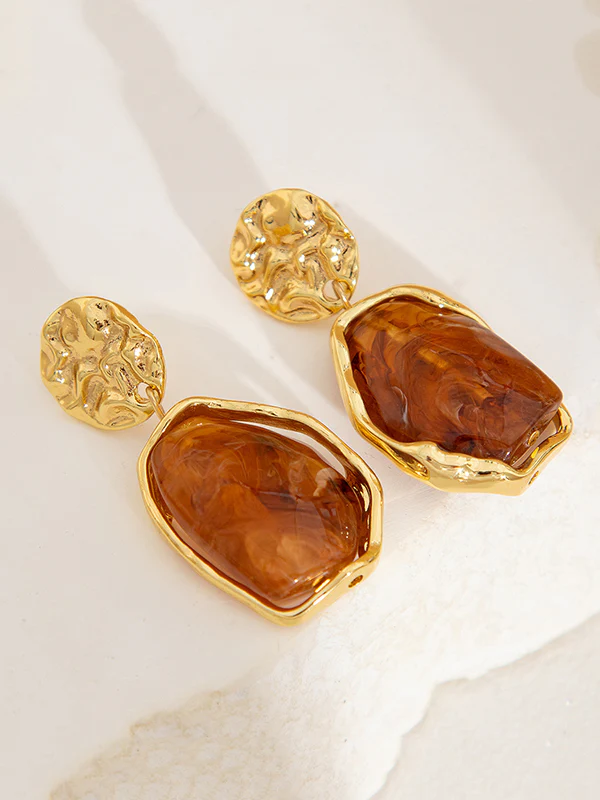 Irregularity Geometric Shiny Earrings Accessories - Image 7