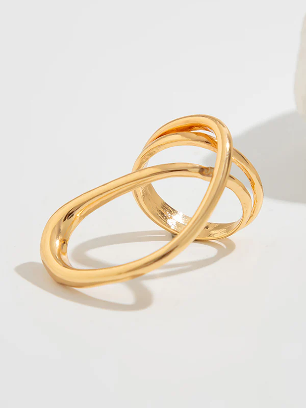 Irregularity Geometric Shiny Rings Accessories - Image 7