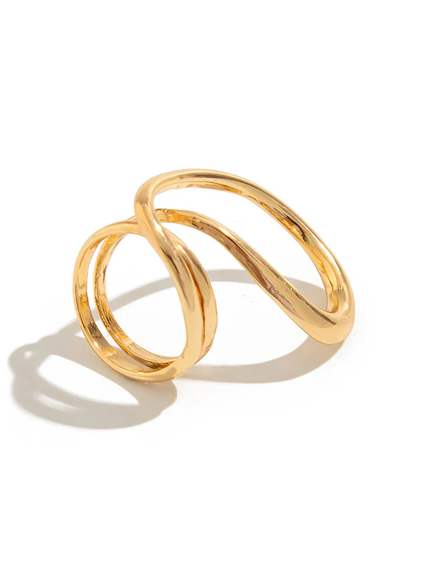Irregularity Geometric Shiny Rings Accessories - Image 8