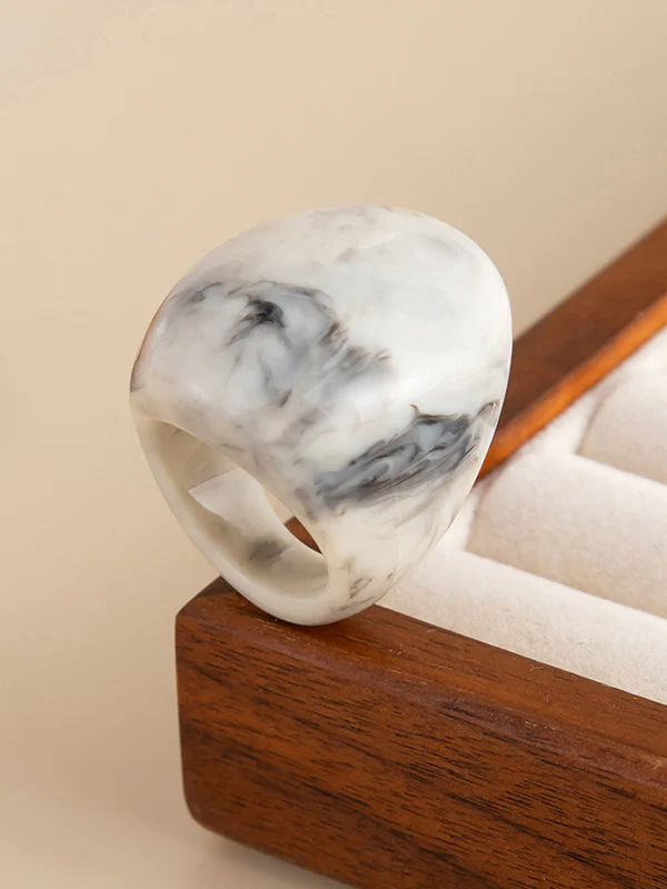 Irregularity Geometric Shiny Rings Accessories - Image 18