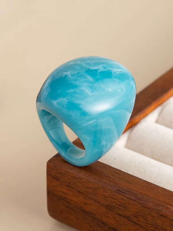 Irregularity Geometric Shiny Rings Accessories - Image 20
