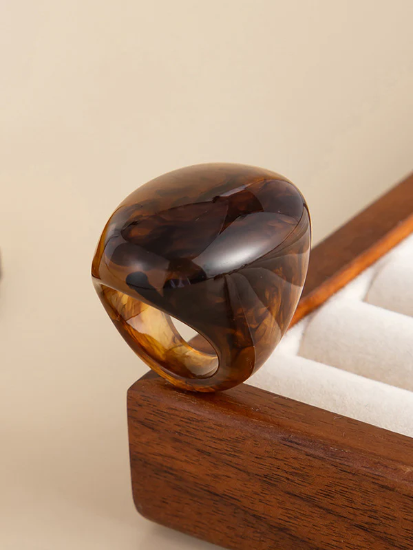 Irregularity Geometric Shiny Rings Accessories - Image 22
