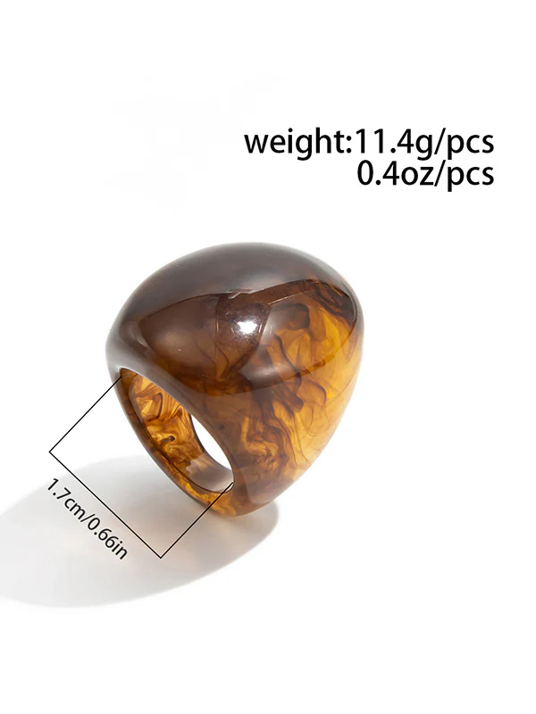 Irregularity Geometric Shiny Rings Accessories - Image 31