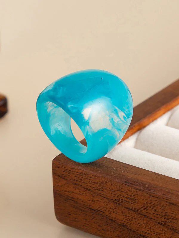 Irregularity Geometric Shiny Rings Accessories - Image 32