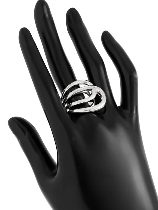 Irregularity Geometric Shiny Rings Accessories - Image 3
