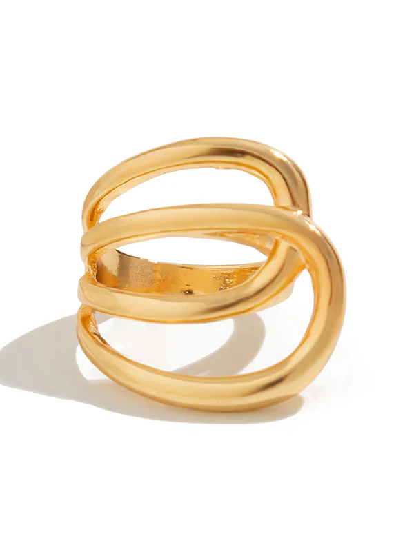 Irregularity Geometric Shiny Rings Accessories - Image 9