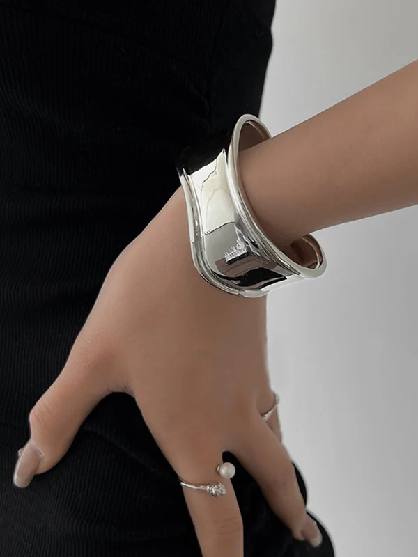 Irregularity Geometric Solid Color Bracelet Accessories - Image 11