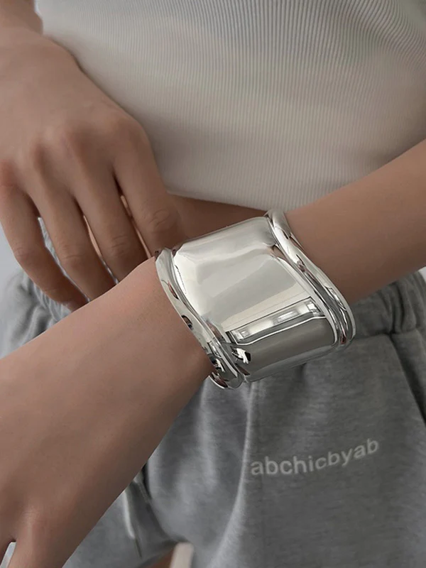 Irregularity Geometric Solid Color Bracelet Accessories - Image 12
