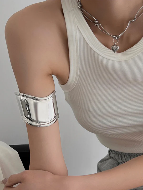 Irregularity Geometric Solid Color Bracelet Accessories - Image 13