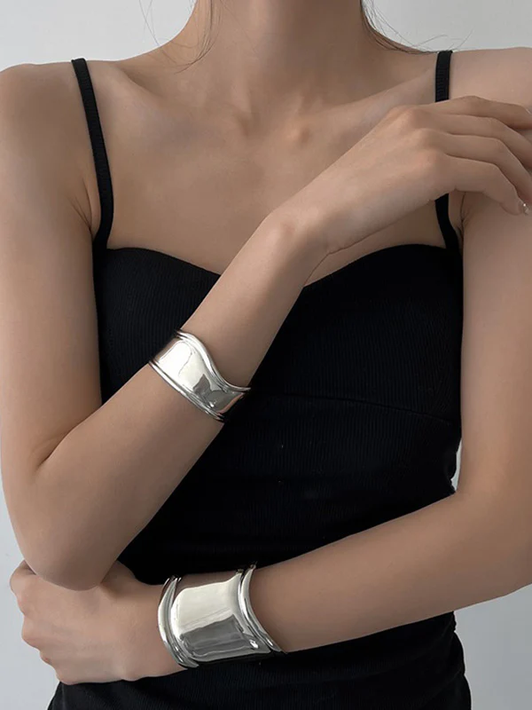Irregularity Geometric Solid Color Bracelet Accessories - Image 4