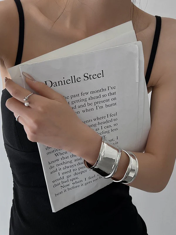 Irregularity Geometric Solid Color Bracelet Accessories - Image 5