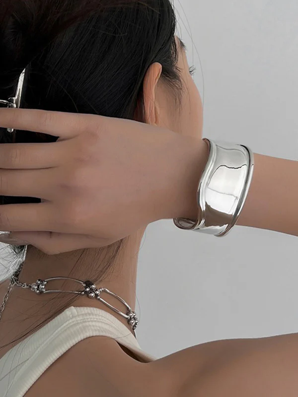 Irregularity Geometric Solid Color Bracelet Accessories - Image 6