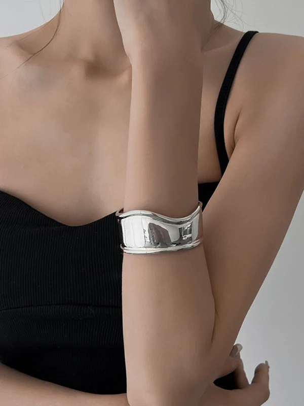 Irregularity Geometric Solid Color Bracelet Accessories - Image 7