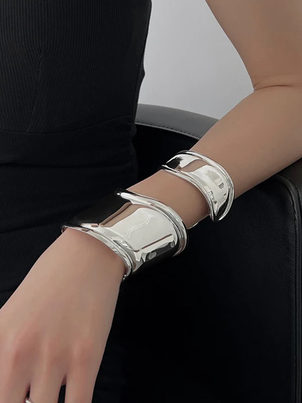 Irregularity Geometric Solid Color Bracelet Accessories - Image 8