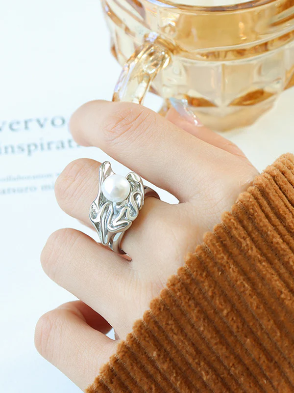 Irregularity Pleated Rings Accessories - Image 2
