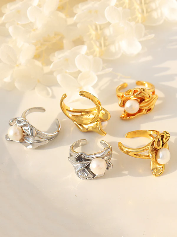 Irregularity Pleated Rings Accessories - Image 7