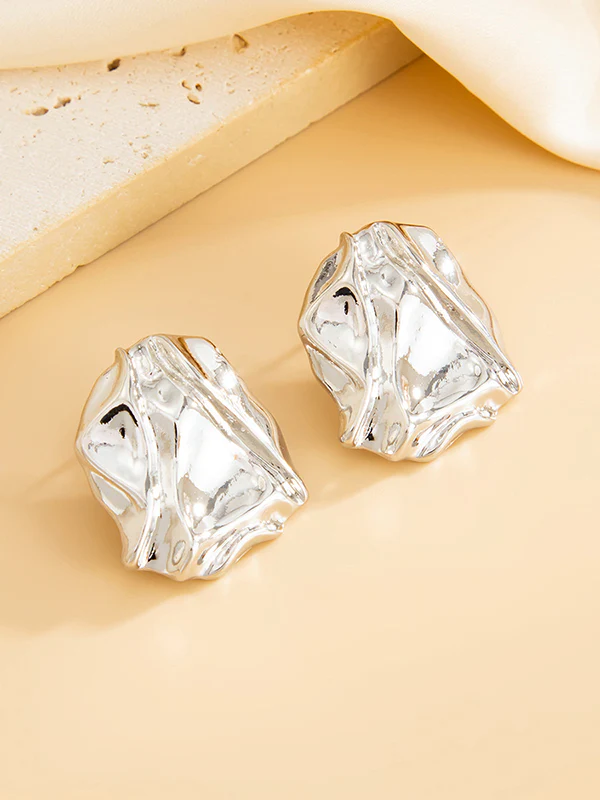 Irregularity Shiny Earrings Accessories - Image 10