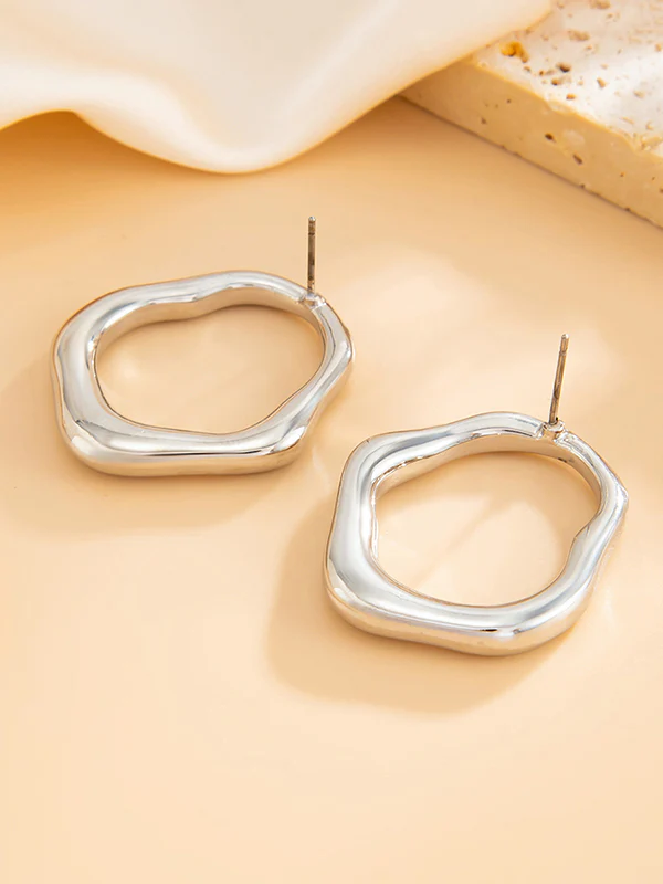 Irregularity Shiny Earrings Accessories - Image 15