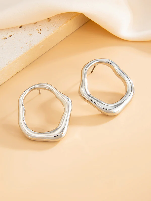 Irregularity Shiny Earrings Accessories - Image 16