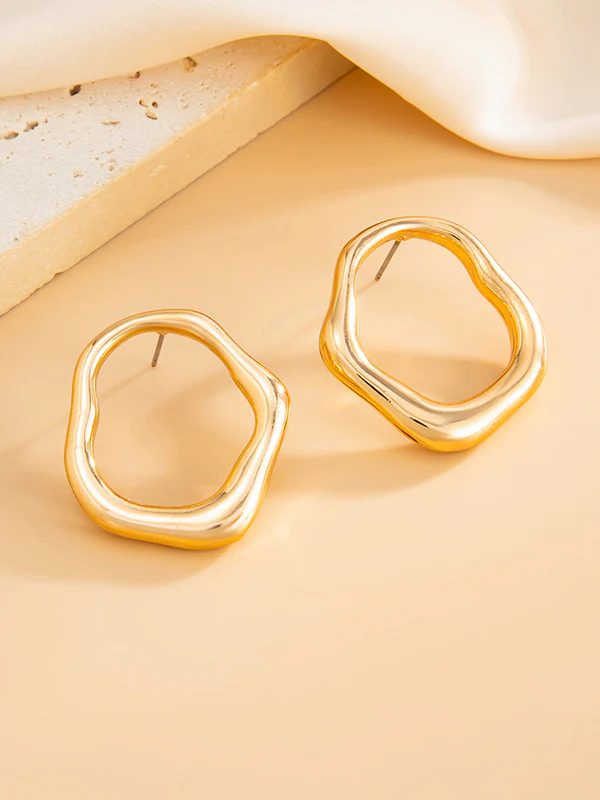 Irregularity Shiny Earrings Accessories - Image 19