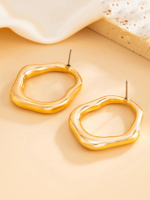 Irregularity Shiny Earrings Accessories - Image 20