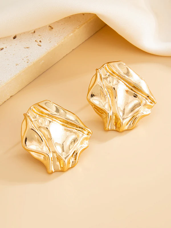 Irregularity Shiny Earrings Accessories - Image 5