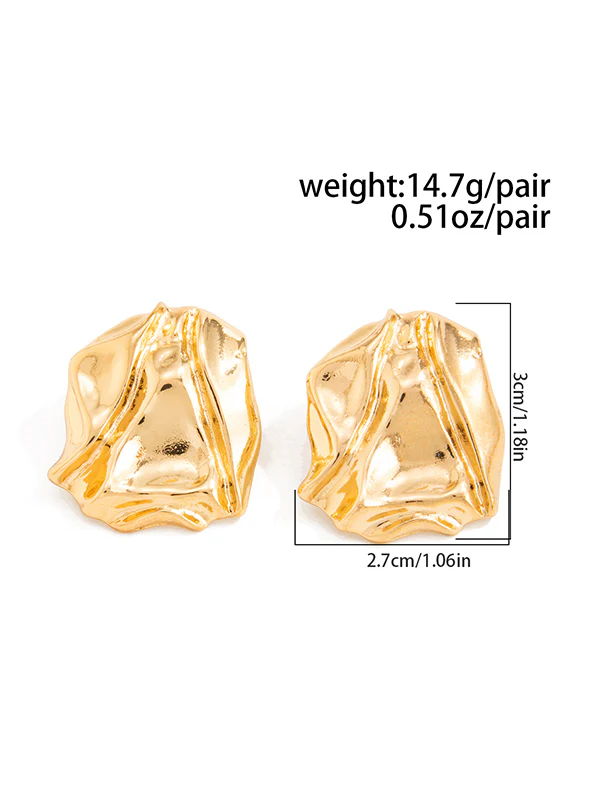 Irregularity Shiny Earrings Accessories - Image 7