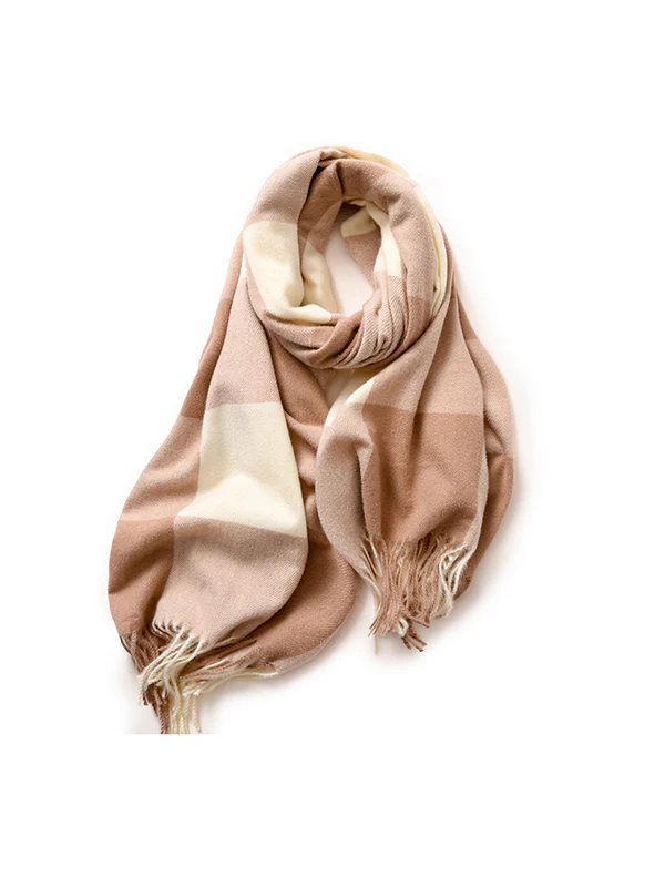 Keep Warm Plaid Tasseled Shawl&Scarf - Image 15