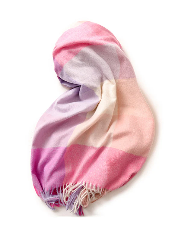 Keep Warm Plaid Tasseled Shawl&Scarf - Image 4