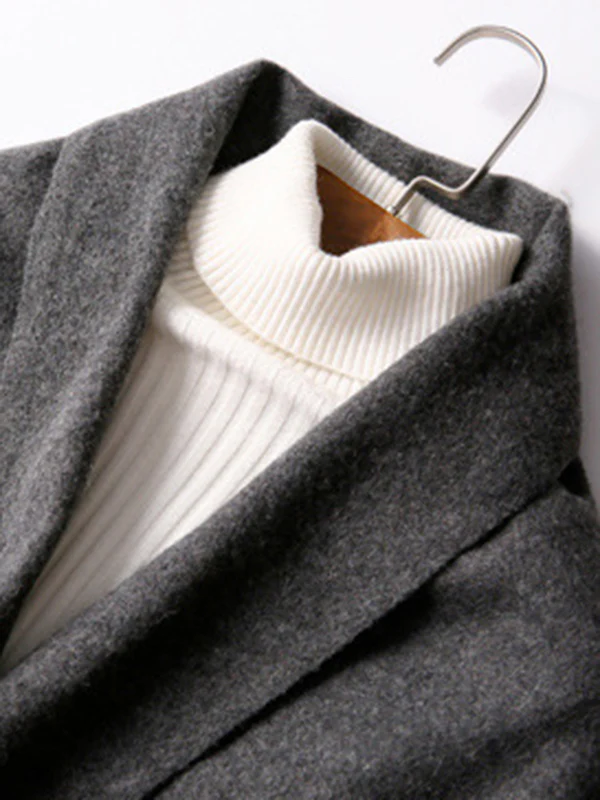 Keep Warm Solid Color Tasseled Shawl&Scarf - Image 5