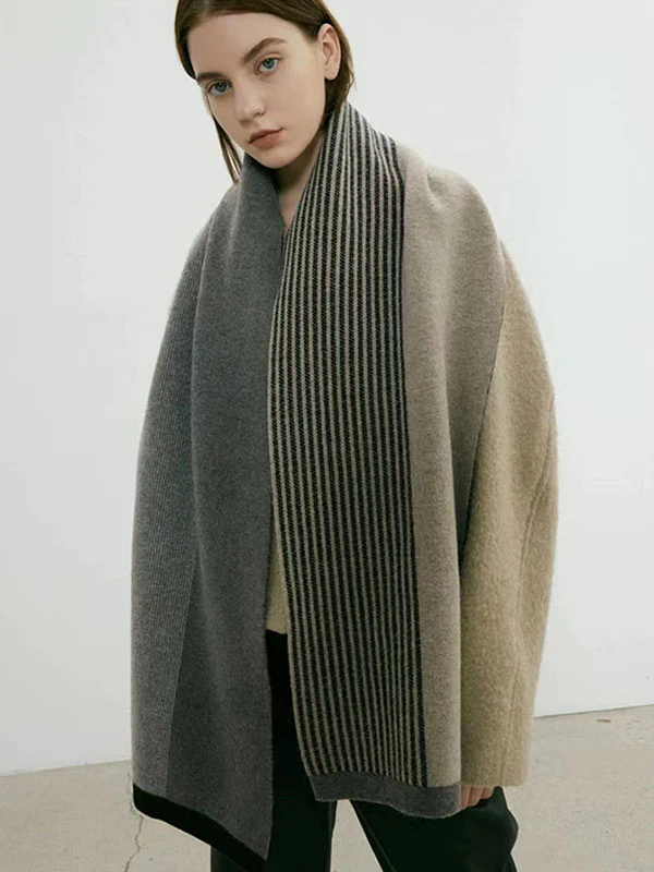 Keep Warm Striped Scarf - Image 10