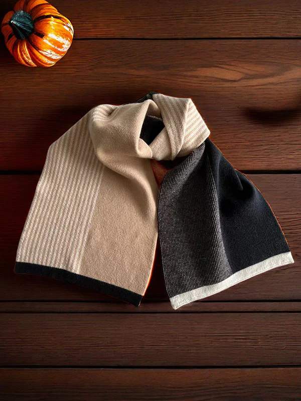 Keep Warm Striped Scarf - Image 13