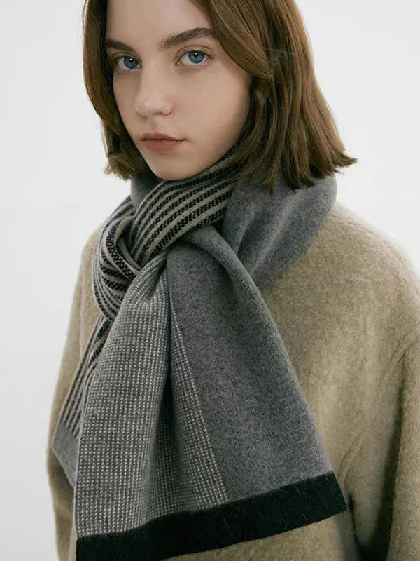 Keep Warm Striped Scarf - Image 5