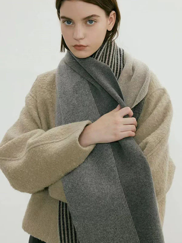 Keep Warm Striped Scarf - Image 8