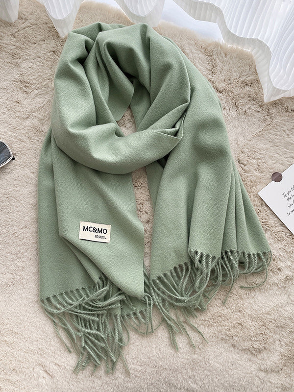 Keep Warm Tasseled Shawl&Scarf - Image 18