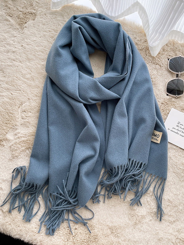 Keep Warm Tasseled Shawl&Scarf - Image 21