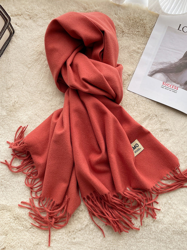 Keep Warm Tasseled Shawl&Scarf - Image 22
