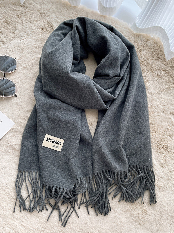 Keep Warm Tasseled Shawl&Scarf - Image 24