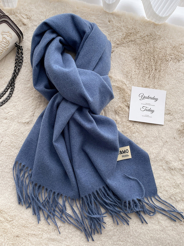 Keep Warm Tasseled Shawl&Scarf - Image 25