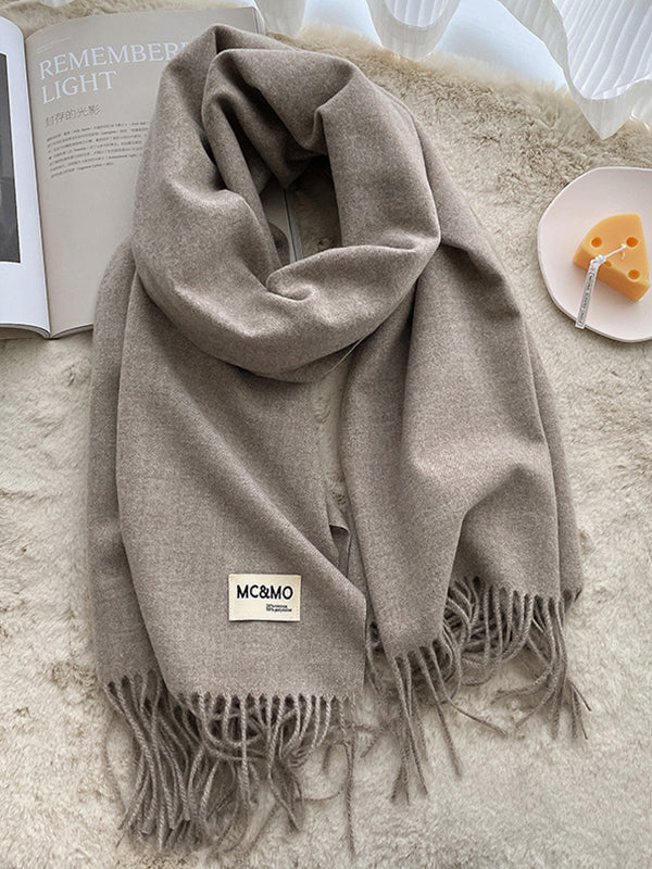 Keep Warm Tasseled Shawl&Scarf - Image 29