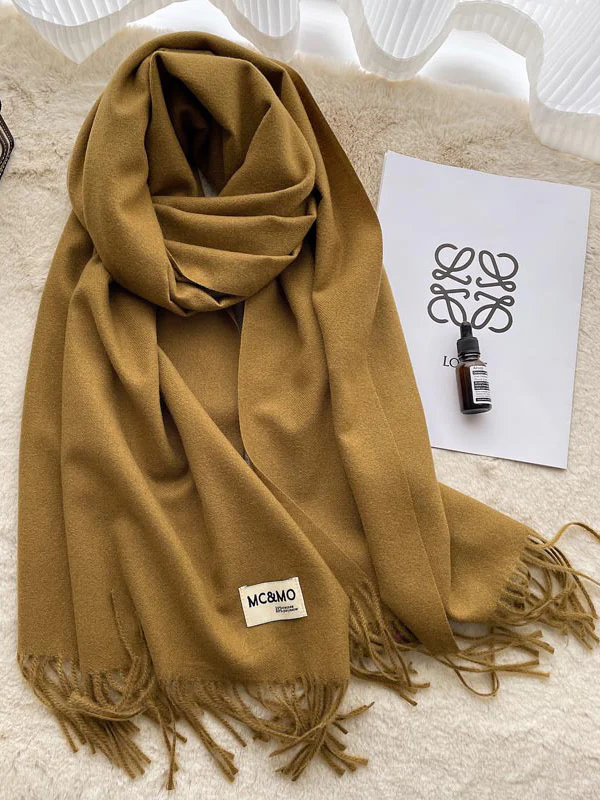 Keep Warm Tasseled Shawl&Scarf - Image 31
