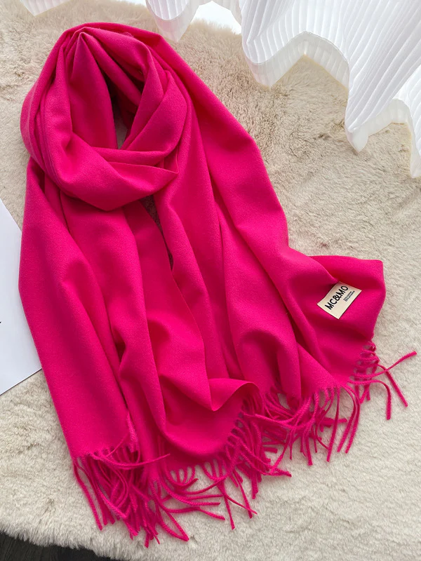 Keep Warm Tasseled Shawl&Scarf - Image 39