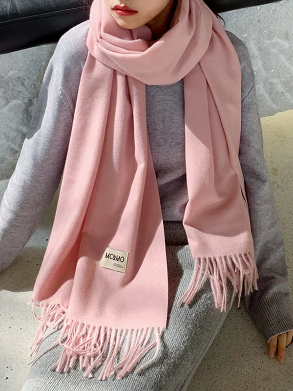 Keep Warm Tasseled Shawl&Scarf - Image 4