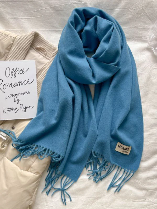 Keep Warm Tasseled Shawl&Scarf - Image 42