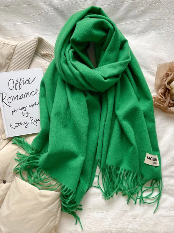 Keep Warm Tasseled Shawl&Scarf - Image 43