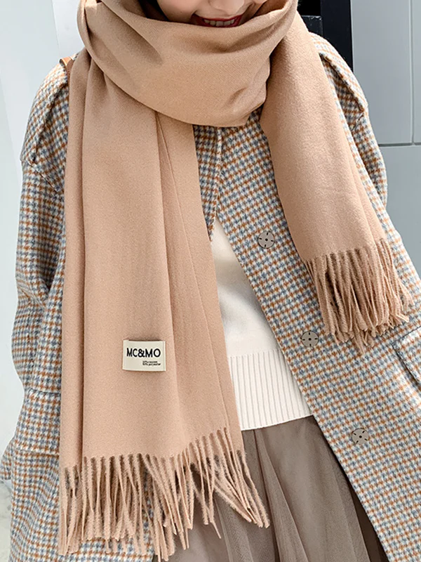 Keep Warm Tasseled Shawl&Scarf - Image 7