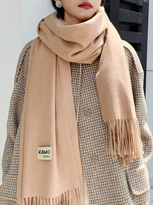Keep Warm Tasseled Shawl&Scarf - Image 8