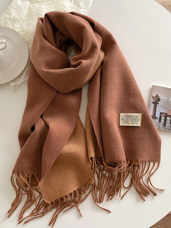 Keep Warm Tasseled Shawl&Scarf - Image 10